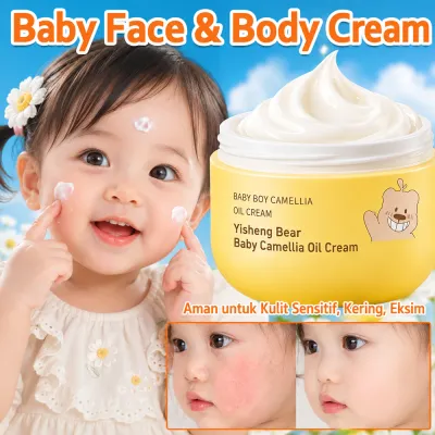 Krim Perawatan Kulit Anak Kecil Ekstrak Camelia 50g Nutrisi Mendalam Kunci Kelembapan Kulit Wajah Dan Tubuh Bayi Sepanjang Hari Tekstur Lembut Cepat Meresap Tanpa Lengket Disukai Orang Tua Untuk Perawatan Harian Bayi Balita