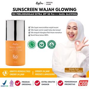 REGLOW Sunscreen Luxury Protection SPF 50 PA+++ Sunscreen Spray Wajah Glowing Melindungan Wajah dari Sinar Matahari Mencerahkan Wajah Kusam UV Sunscreen Penghilang Flek Hitam