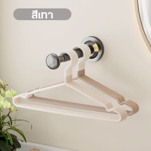 ที่เก็บไม้แขวน ที่จัดระเบียบไม้แขวนเสื้อ แบบสูญญากาศ ติดซ้ำได้ ไม่ต้องเจาะผนัง ติดตั้งง่าย จัดระเบียบไม้แขวนเสื้อ