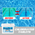 YEGBONG Tablets Disinfection Pills Swimming Pool Chlorine Tablet Instant Effervescent Pipes Cleaning Floating Pool Dispenser Swimming Pool Cleaning Effervescent Chlorine Tablet Instant Effervescent Pipes Cleaning. 