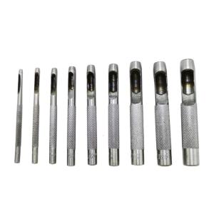Heavy Duty Carbon Steel Hollow Hole Punch Tool Punching Drill With Multiple Size For Leather Paper Plastic Materials