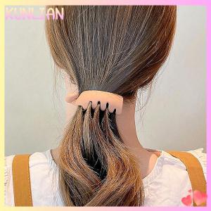 [KUNLIAN] Frosted High Ponytail Clips Solid Color Banana Clip Women Hair Style Accessories Fashion Ponytail Barrettes Hair Claws Hairpins