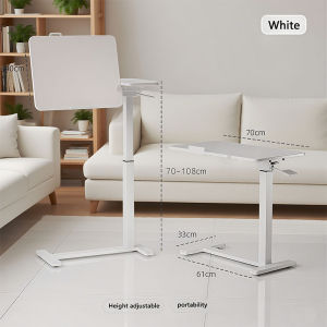 Metal Foldable Computer Table Adjustable Study Table Bed Side Table Mini Desk Table Home Office Desk Bed Table