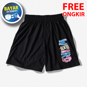 Celana Boxer Polos dan Motif Distro Bahan Cotton Combed Adem Lembut Celana Pendek Tidur Pria Murah