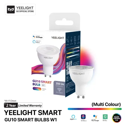 Yeelight Gu10 Smart Bulbs W1 (Multi-Colour) Work with Hey Google Siri Shortcut Alexa Smartthing