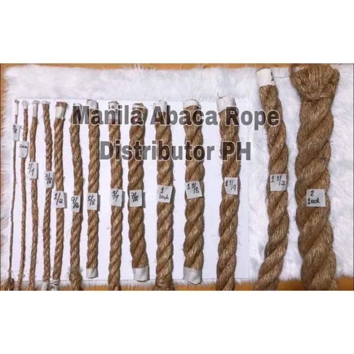 1 Meter lenght Abaca Rope/Manila Rope/Hemp Rope sizes:5mm 6mm 10mm
