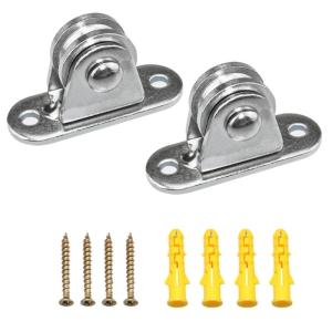 2 cái linh hoạt Cáp thép không gỉ ròng rọc thiết lập đáng tin cậy cáp ròng rọc thiết lập thích hợp cho dây thép dây thừng hoặc dây thừng khác