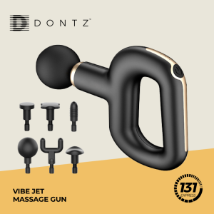 Dontz Vibe Jet Mini Massage Gun 3 Levels 6 Heads 2800rpm 6mm Deep 4500mAh USB-C Charge