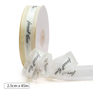 Ruy Băng chữ "Forever love" Size 25cmx45m Trang Trí Quà Tặng - Bó Hoa...