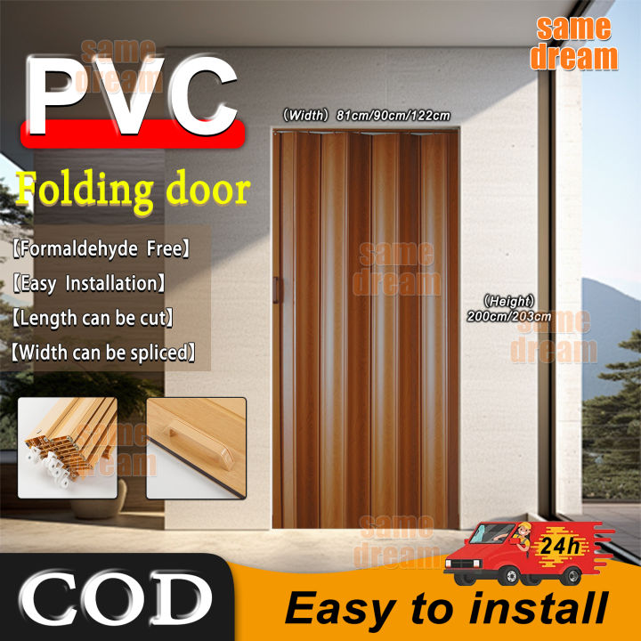 Accordion Folding Doors Interior, White Honeycomb Temporary Door For Bedrooms/ Bathrom/ Kitchen Privacy & Partition, 80 Inch Tall Single Double Foldable Sliding Doors Gate(60 In X 80 In/152.4 Cm X 203