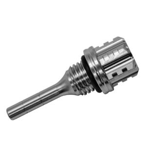 Motorcycle Engine Oil Dipstick CNC Aluminum Alloy Hexagon Lightweight Universal Replacement Leak Resistant Maintenance