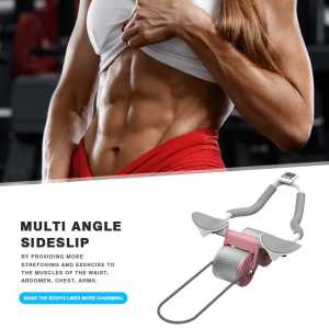 Bánh xe tập bụng với màu đệm đầu gối ngẫu nhiên bền thể dục tập bụng con lăn chống trượt nhựa tự động phục hồi an toàn im lặng cho thiết bị đào tạo