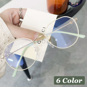 2022 Anti Radiation Eyeglasses Korean Anti Blue Light Glasses Retro Round Frame for Myopia Womens Computer Glasses