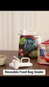 Food Bag Sealer Clip With Pour Spout Airtight Reusable Storage Clip For Snacks Rice Flour Cereal CoffeeFood