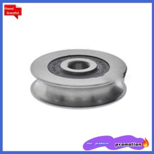 Fkend 6x30x8มิลลิเมตรลวดสลิงที่มีคุณภาพสูงลูกรอกสำหรับประตูหน้าต่างบานเลื่อนลูกกลิ้งรอกสแตนเลส