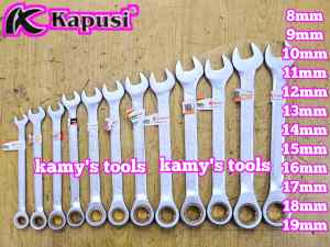 Cờ lê vòng miệng tự động Kapusi 8mm 9mm 10mm 11mm 12mm 13mm 14mm 15mm 16mm 17mm 18mm 19mm