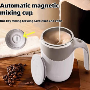 Automatic Mixing Cup Stainless Steel Coffee Milk Self Stirring Magnetic Mug Creative Blender