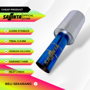 Savinta Knalpot Racing Mobil Manual Matic PSLv2 Stainles Suara Bass Empuk Adem Bulat