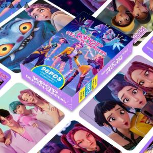 CX🎄💓💥 96pcs Kpop Demon Hunter thẻ Anime ngoại vi dán ảnh cosplay Trò chơi thẻ thu thập hình ảnh đồ chơi cổ điển Anime sưu tập bộ