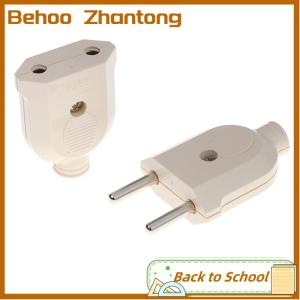 Behoo 2 Pin EU Plug Male Female electronic Connector Socket Wiring Power Extension