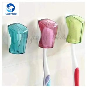 FLYBUY SHOP 1Pcs Portable Toothbrush Head Covers with Suction Cup/Toothbrush Dustproof Holder Protector Case Caps