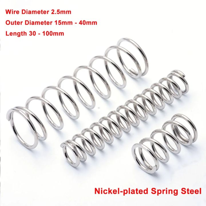 Large 300mm Compression Spring - Spring Steel, Choose Wire Diameter (2mm To 4.5mm)