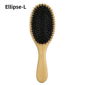 Natural Wooden Handle Bristle Hair Comb Air Cushion Comb Scalp Massage Hairbrush Antistatic