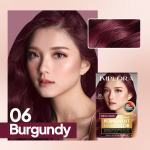 Implora New Permanent Hair Color | Pewarna Rambut Black Brown Burgundy