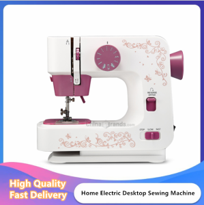 Home Electric Desktop Sewing Machine Multi-function 12 Various Stitches Thick Lockable Button