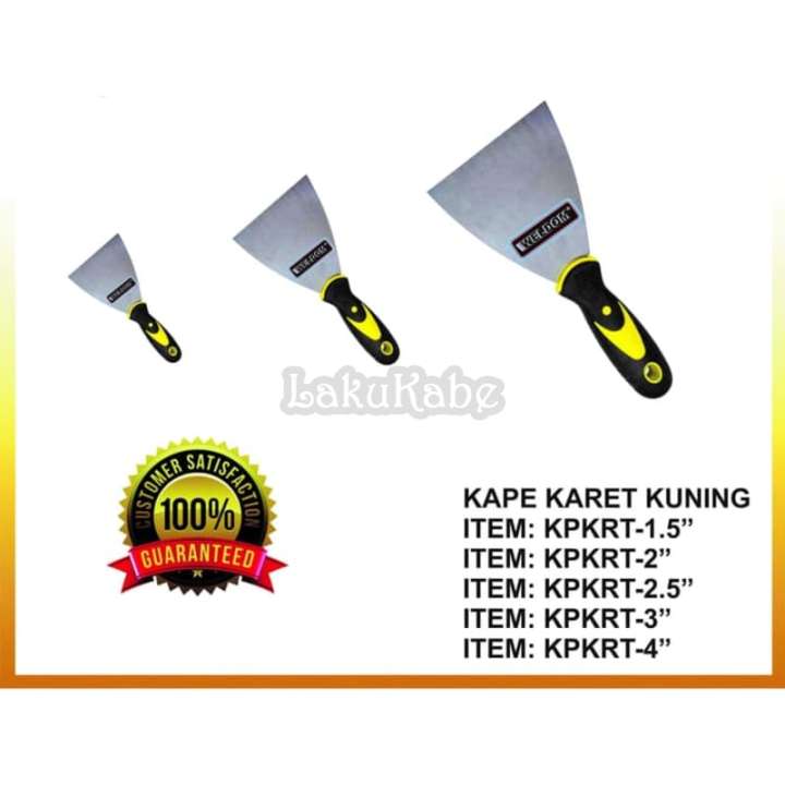 Kape Kerok Stainless Gagang Karet Scrap 3 Inch Weldom | Lazada Indonesia
