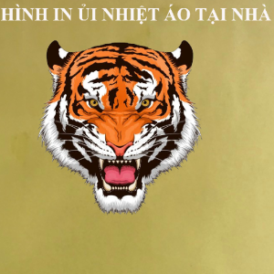 Hình ủi ép nhiệt-hình in áo logo Hổ Ngầu  may mắn-ủi trực tiếp bằng bàn ủibàn là tại nhà Hình in bền đẹp.