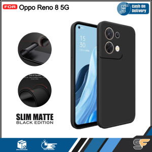 Case Slim Black Matte Premium Oppo Reno  11F 11 Pro 10 10 Pro Plus Reno 8T 4G 5G Reno 8 4G 5G 8 Pro 8z 5G Reno 7 4G 5G 7z 5G Reno 6 5G Reno 5F 4F