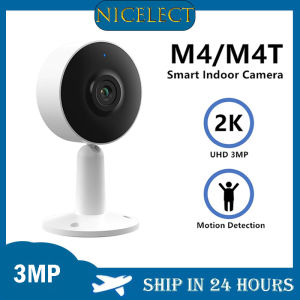 NICELECT Surveillance IP Camera Mini Security Baby Monitor Indoor Cams Dog Cat Pet Motion Detect 3MP Wifi Camera 2K 1080P Webcam