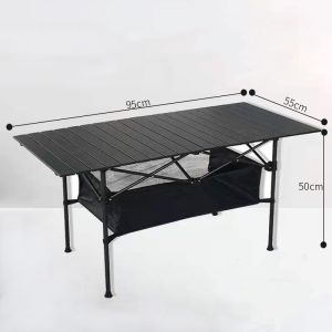 โต๊ะพับได้ โต๊ะแคมป์ปิ้ง ชุดโต๊ะพับแคมป์ปิ้ง อลูมิเนียม แบบพกพา กลางแจ้ง ในร่ม แคมป์ปิ้งปิกนิก