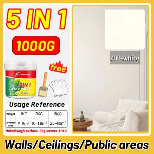 🔥10X Mold Resistance🔥 Professional Latex Paint Wall Paint - White / Beige / Pink / Blue / Gray Friendly Wear Stain Resistant Durable Protection For All Walls