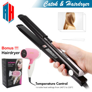 Catok Rambut 2 in 1 Slim Panjang - Hair dryer Pengering Rambut Peralatan Salon