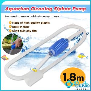 Aquarium Cleaner Vacuum Siphon Pump for Fish Tank Filter Water Changer Dirt Remover Gravel Cleaning Tool