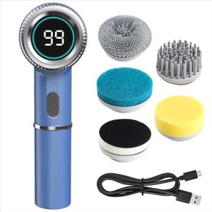 VERMILL Multifunctional Electric Cleaning Brush 5-in-1 USB Charging Wash Brush  hand-held Brush Cleaning Tool Bathroom