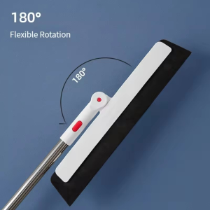 Floor Squeegee Adjustable Wiper Household Magic Broom Hair Wiper Rubber Blade Tile Shower Floor Wiper R0602