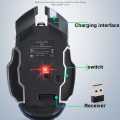Free Wolf Wireless Gaming Mouse LED Light 1800 DPI - X8 / Mouse Wireless Gaming Tanpa Kabel Lampu Rgb Laptop Gaming Gamer Keyboard Komputer Pc / Mouse Gaming Professional USB LED Non Bluetooth Notebook Laptop Lenovo Asus Acer Murah Original. 