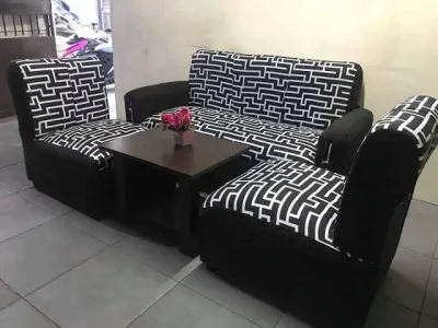 sala set leather/fabric 704