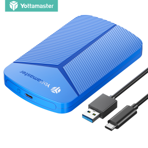 Yottamaster 4 jenis HDD lampiran USB 3.0 ke SATA 3.0 kotak penyimpanan cakera keras untuk 2.5 inci SATA cakera keras sokongan perlindungan Data sehingga 4TB