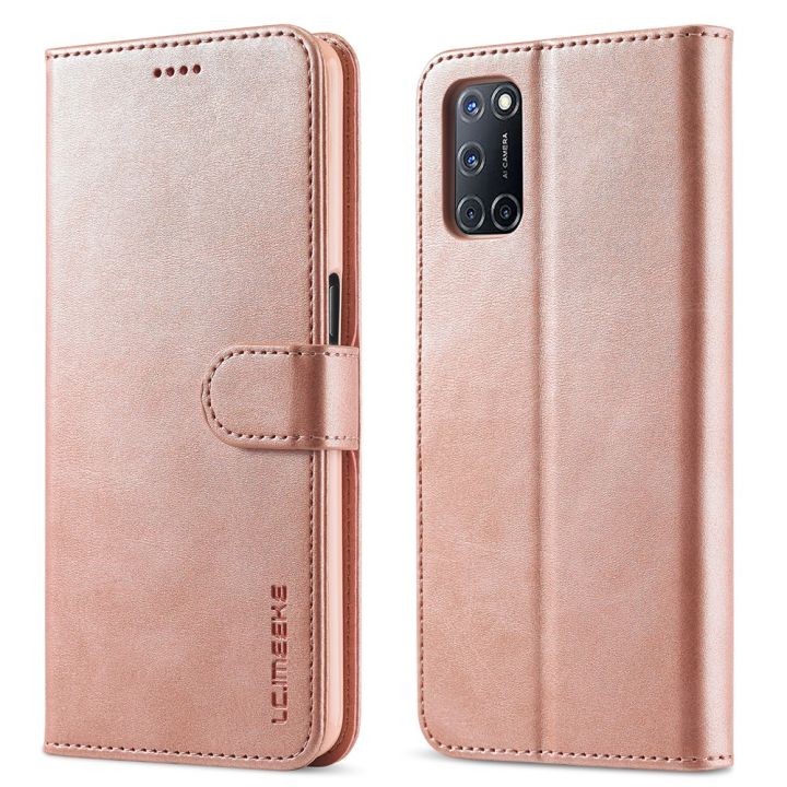 Case For OPPO A52 A72 A92 Flip Wallet Case with Stand Cards