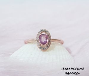 Natural Spinel S925 adjustable ring/pink spinel/gift/S925 silver ring/gemstone/birthstone/cincin spinel/spinel