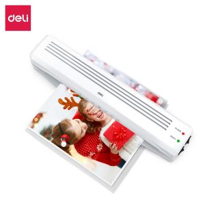 Deli A3/A4 Laminator Office Machine Smooth Laminating - White Colour (80-125mic)