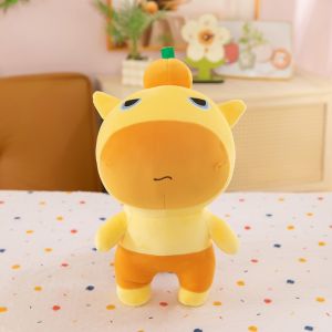 TESDFD Persimmon Búp Bê Cá heo nước Capybara Mô phỏng Đồ chơi nhồi bông hình cá heo Trang trí nhà cửa Hoạt hình Búp Bê Cá heo nhồi bông Bé trai bé gái