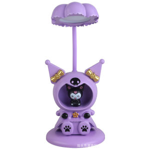 Christmas Gift Halloween sanrio Kawaii Usb Charge Led Eye Protection Desk Lamp Pencil Sharpener Hello Kitty Cartoon Space Capsule Ornaments Night Light