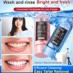 Portable Fragrance Solid Toothpaste Tablets Chewing Toothpaste Tablets Probiotics Tooth Cleaning Tablets  Cleaning Tablets Fresh Breath Clean Teeth