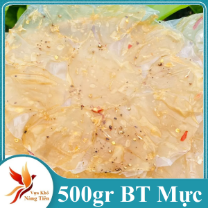 500g Bánh Tráng Mực Trắng Giòn Rụm Thơm Mực Biển Tươi Mới- VỰA KHÔ NÀNG TIÊN