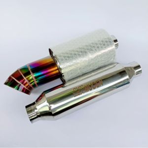 COD KNALPOT MOBIL JS RACING + RESONATOR MUGEN STEINLESS UNIVERSAL MOBIL